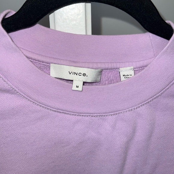 VINCE Lilac Crewneck Sweatshirt - Womens M (Fits like Small) - Picture 2 of 4